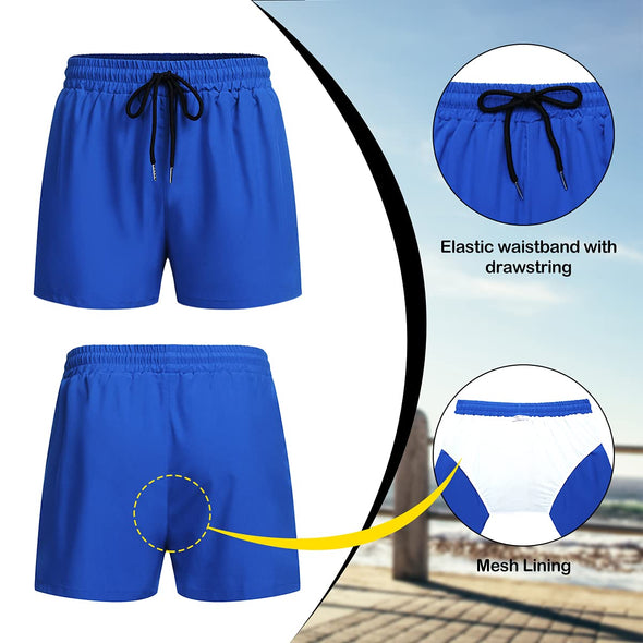 Beyond Apparel Men's Swimming Trunk Quick Dry Swimwear Bathing Suit Beach Board Short